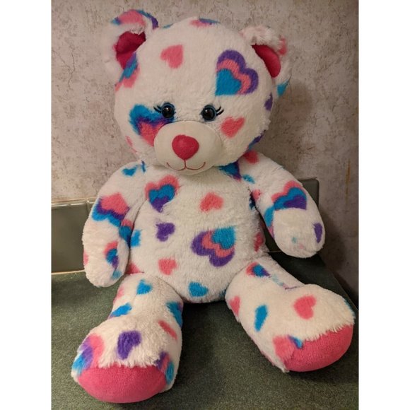 Build-A-Bear | Toys | Buildabear 7 Valentine White Plush Bear With Pink ...